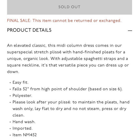 Madewell The Goldie Dress in Plisse - Picture 9 of 9